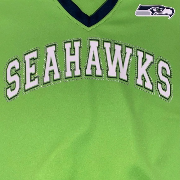 Seahawks fitted women’s jersey with BLING - Picture 3 of 6